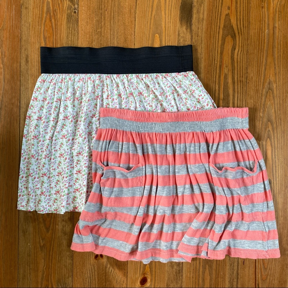 Set of two jersey mini skirts